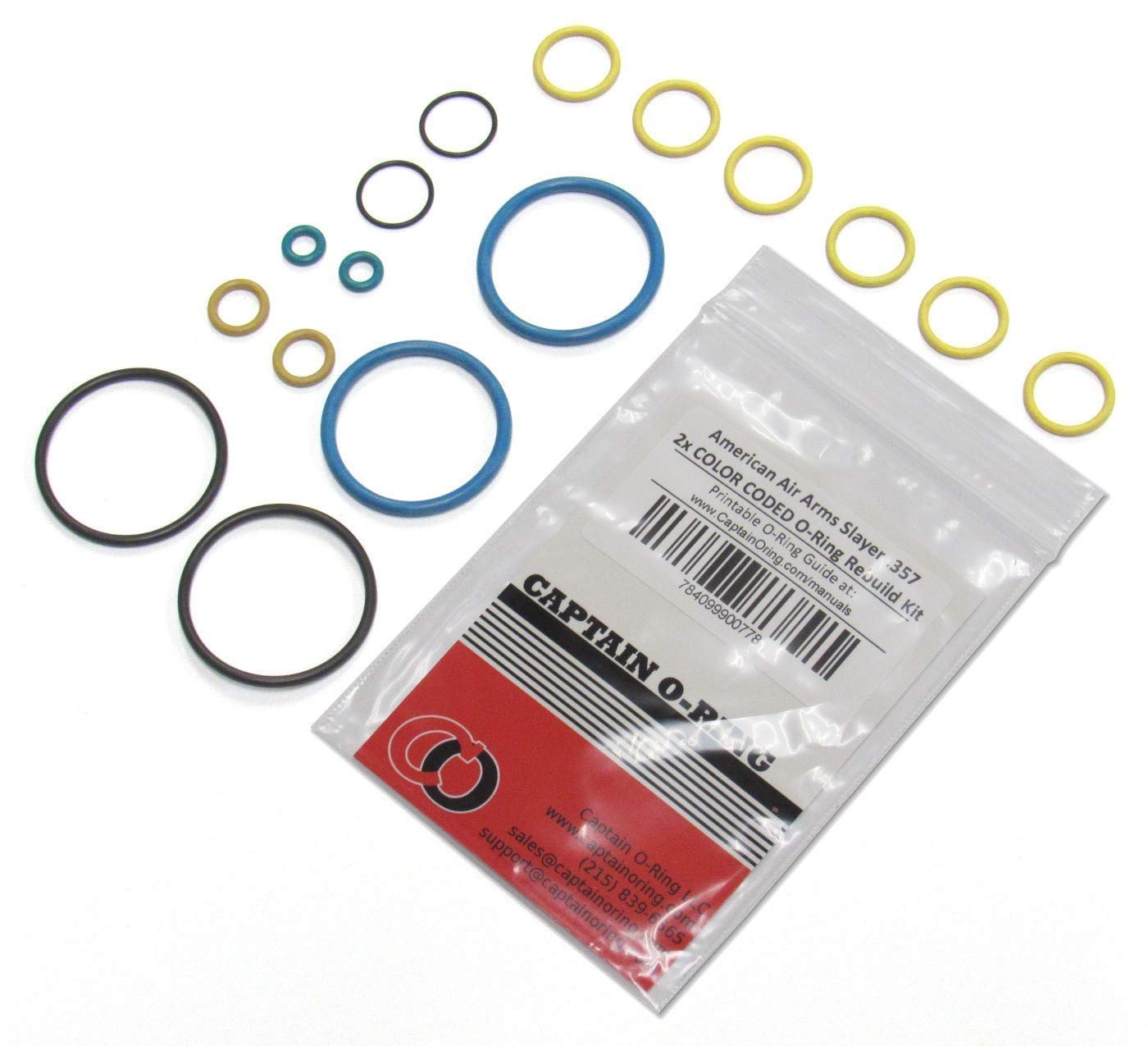 O-ring Seals For Dfender Empire D-Fender Paintball Marker O-Ring Rebuild Kit – Includes O-Rings For 2X Or 4X Rebuilds, Buna-N Rubber Paintball Marker Rebuild Kit Buna-N O-rings