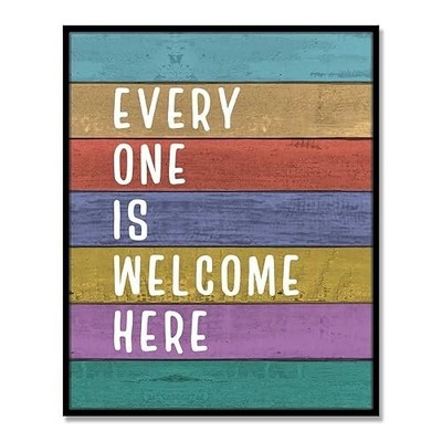 Everyone Is Welcome Here Welcome-Sign Inclusion Poster Diversity Sign-USA