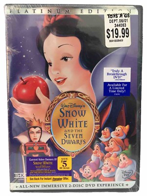 Snow White and the Seven Dwarfs DVD 2-Disc Platinum Ed Watermark
