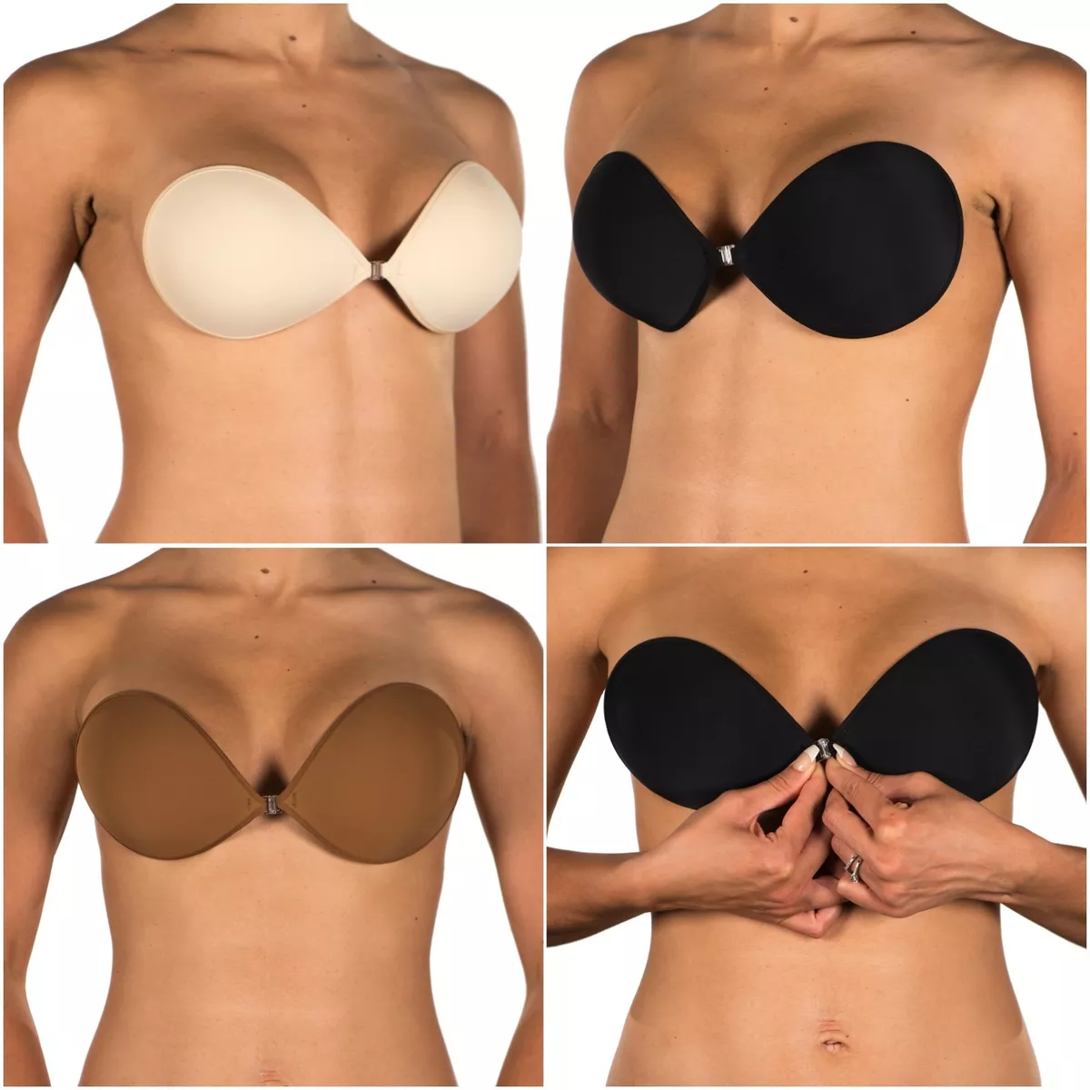 Perfection Secret Stick on Bra Adhesive Backless Strapless Invisible A to E  cup