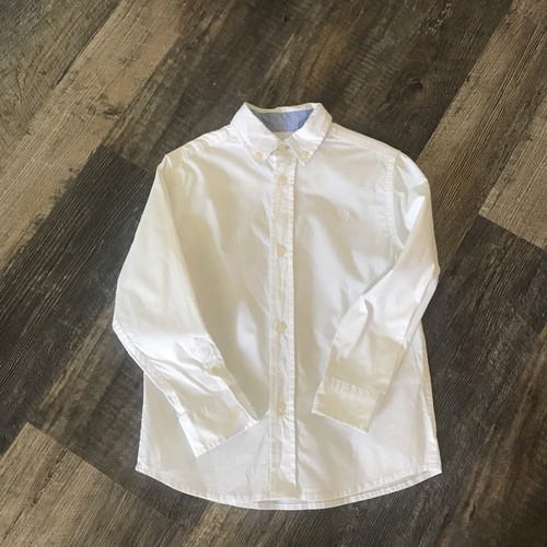 BOYS SHIRT SIZE 6 BY CHAPS WHITE BUTTON UP