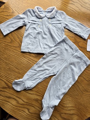 Boys Girls 0-3 months Spanish Cute Top & Trousers Sleepsuit outfit set next d