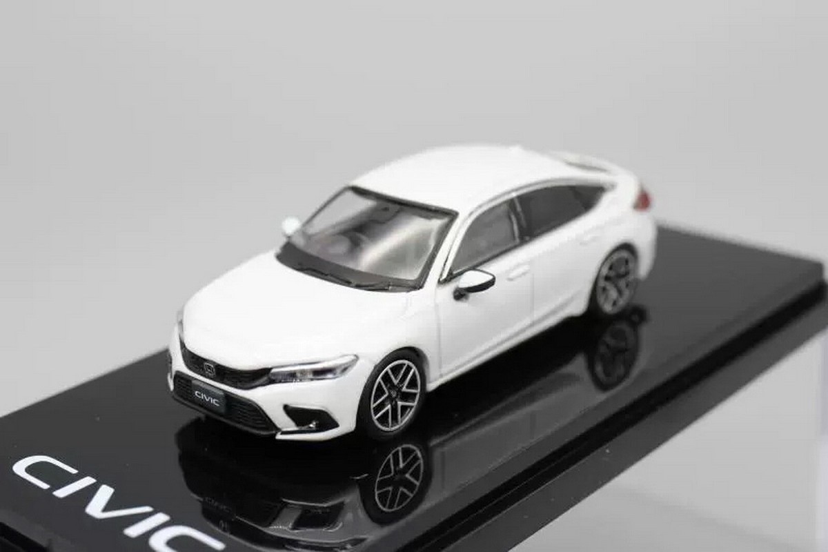 Hobby Japan 1/64 Scale Honda Civic FL1 2021 White Diecast Model