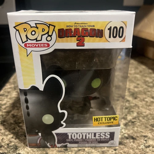 Funko Pop How to Train Your Dragon 2 Metallic Toothless Hot Topic Exclusive #100