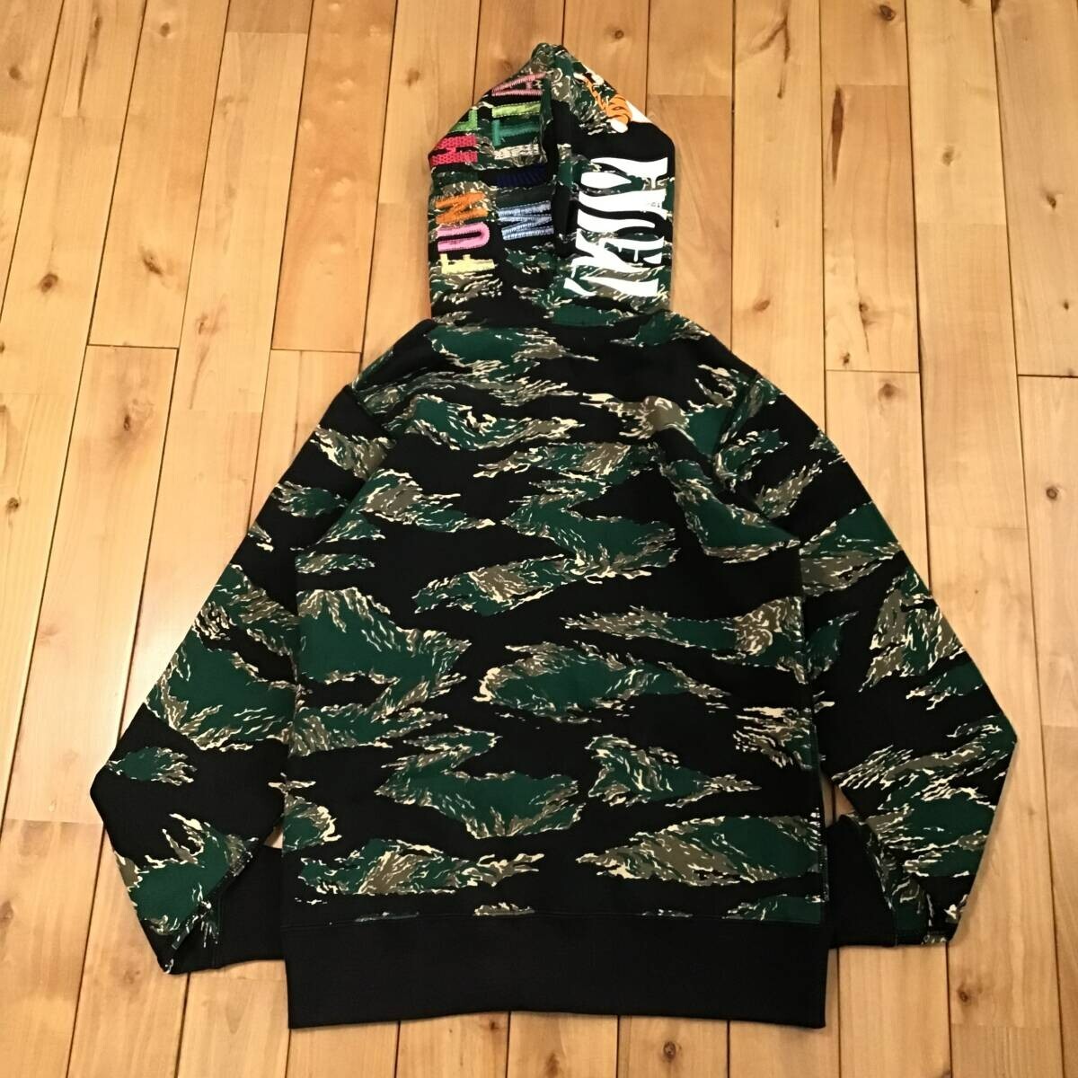 BAPE Tiger camo Tiger full zip hoodie A Bathing Ape Size M | eBay