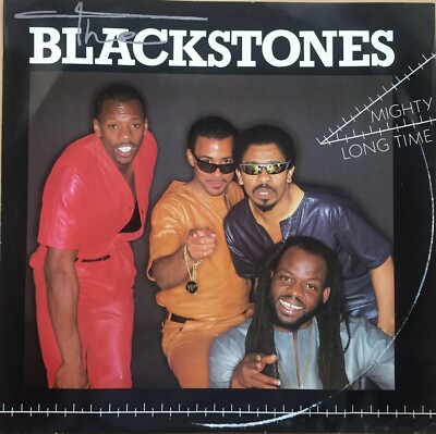 BLACKSTONES MIGHTY LONG TIME 1984 UK PRT VINYL 12'' SINGLE 12P 319 REGGAE EX / EX