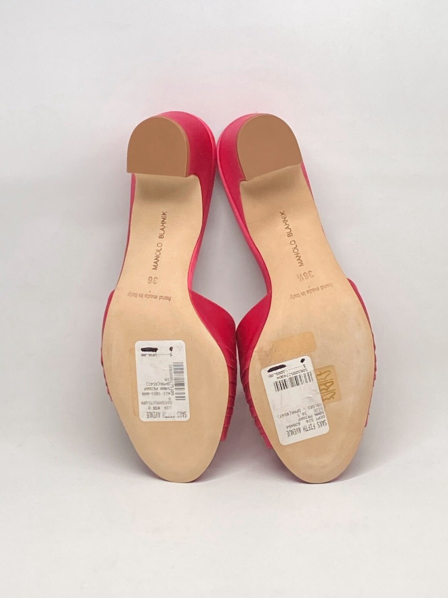 マノロ・ブラニク PRINAP 50mm ミュール 上品なサテン Manolo Blahnik Prinap 50MM Satin Mules | eBay
