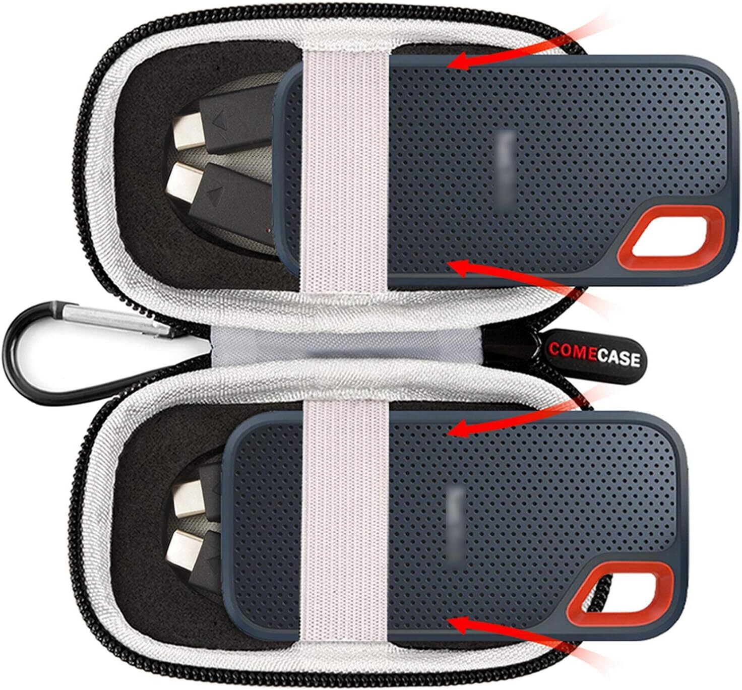 External Hard Drive Case for SanDisk Extreme Portable Travel Cover Bag for 2 SSD-image