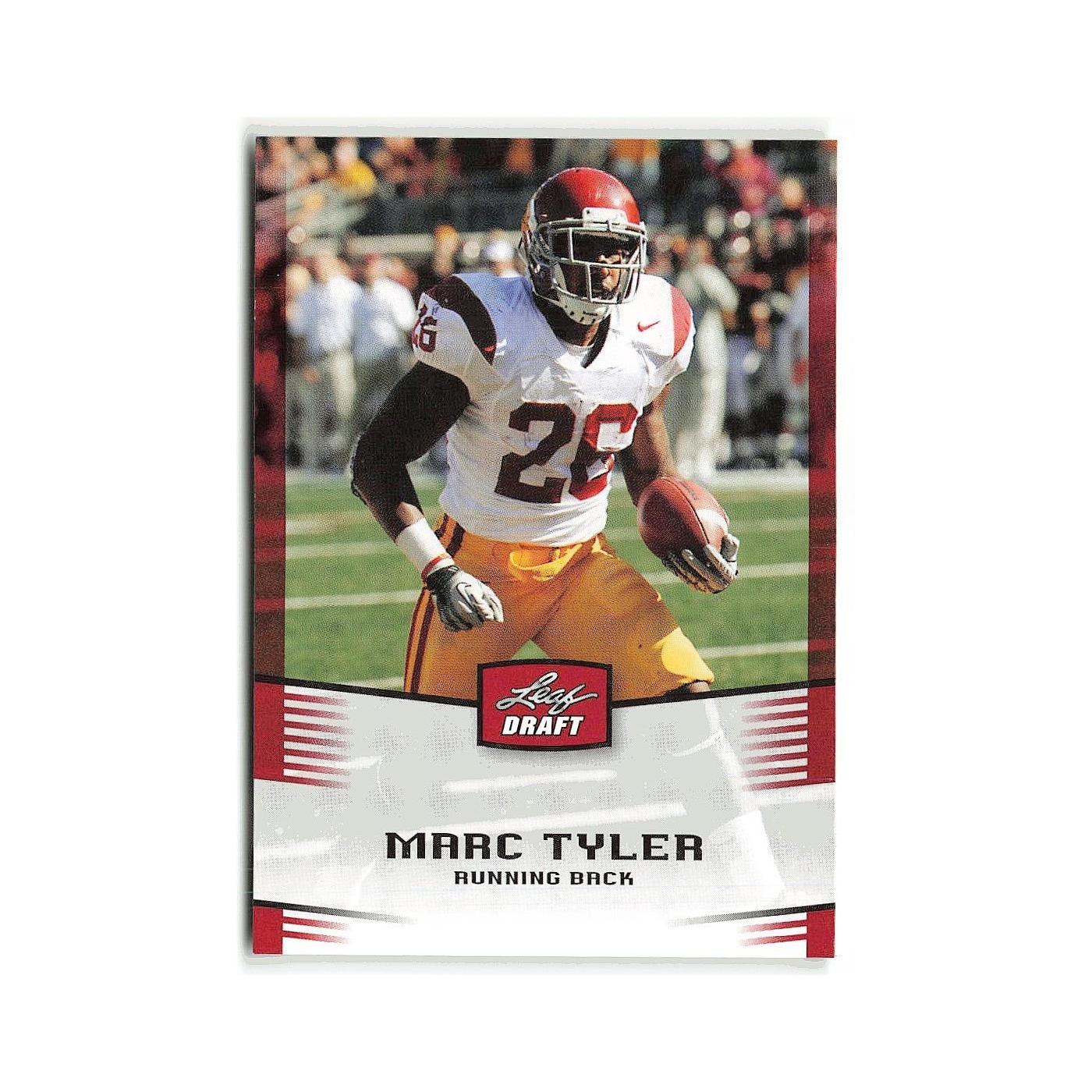 Marc Tyler 2012 Leaf Draft #30 USC Trojans Football Card NM