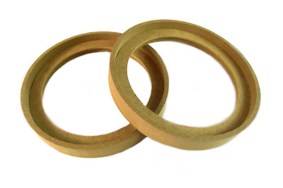 Audiopipe Speaker Spacer Wood Ring 6.5'' MDF Ring Recess with Bezel 1 Pair