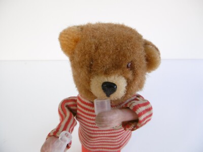 AUTOMATE PELUCHE OURS QUI BOIT MAX CARL GERMANY