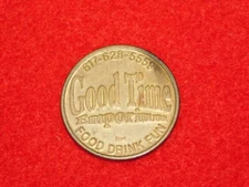 VINTAGE GOOD TIME EMPORIUM FOOD DRINK FUN ASSEMBLY SQ SOMERVILLE TOKEN