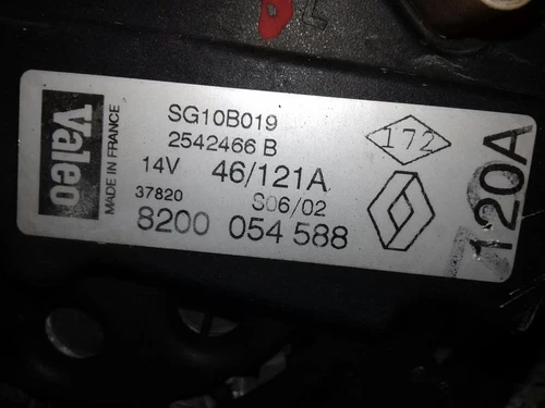 8200054588 Alternador para RENAULT SCENIC RX4 (JA0) 1.9 dCi Dynamique 2 3166894 - Bild 5 von 10