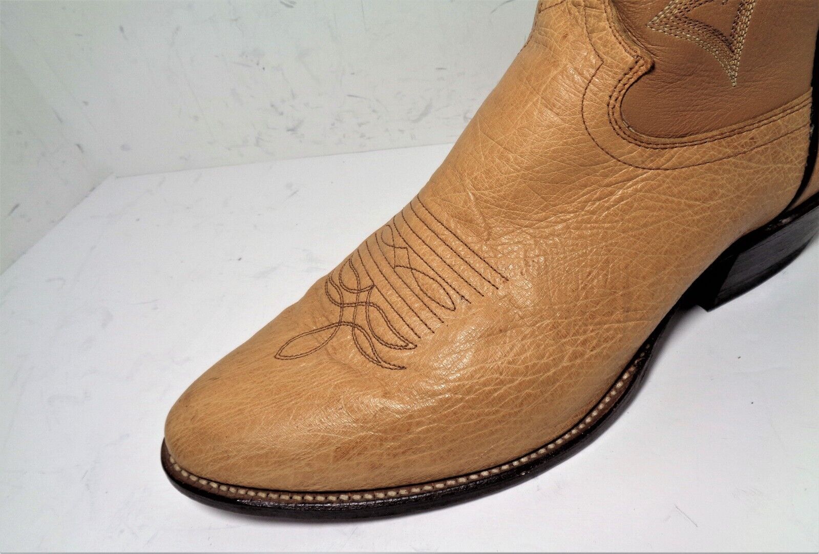 LNWOT Justin 8737 Mens Brown Smooth Ostrich Cowbo… - image 9