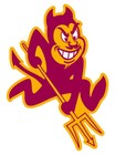 Arizona State Sun Devils Sparky Logo - Die Cut Laminated Vinyl Sticker/Decal