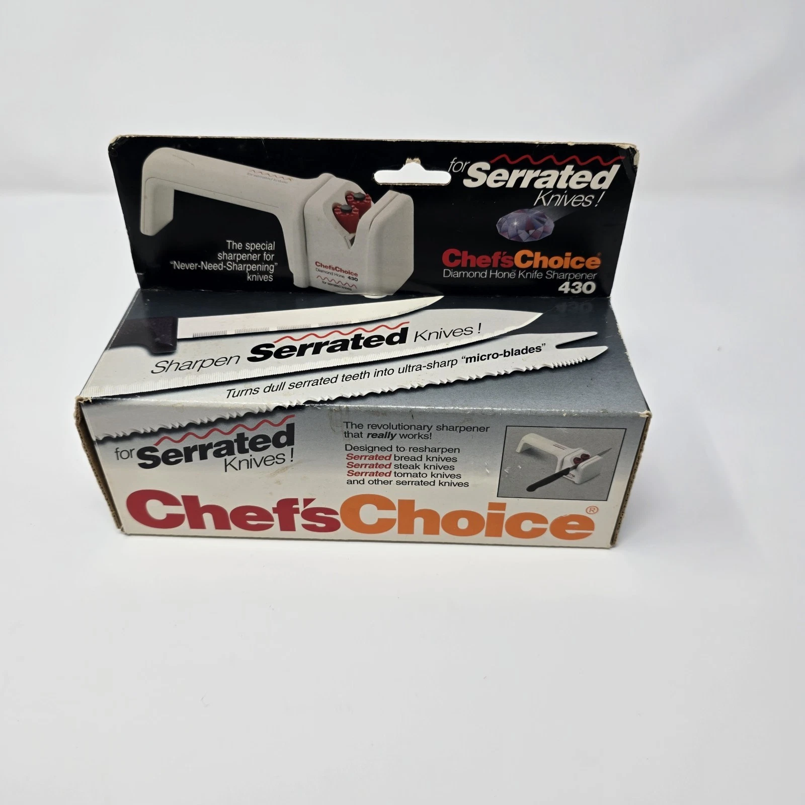 Chef choice sharpener first serrated knives manily operated
