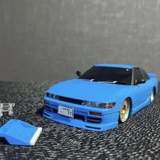 Mini-Z Kyosho Sileighty Square Eyes Light Blue Full Aero Hobby RC Car