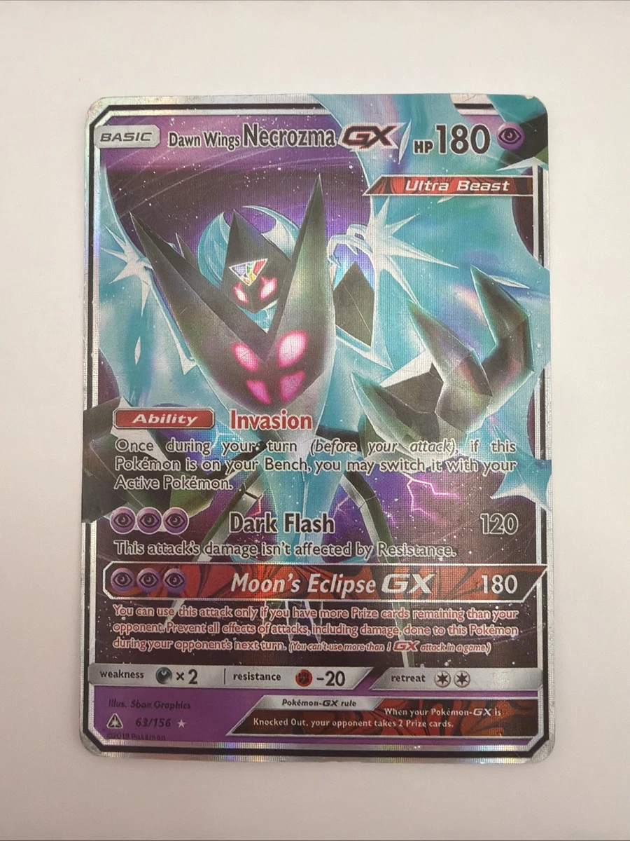Pokemon Dawn Wings Necrozma GX 63/156 - Carta Ultra Rara Dall'espansione Sole E Luna Ultra Prisma, Singola, Collezionabile
