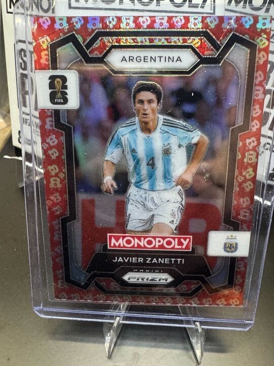 2026 Panini Prizm FIFA World Cup Card #5 Javier Zanetti – Argentina Free Parking