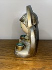 Vintage Paper Mache Style Christmas Angel Candle Holder W/ Gemstones Made Japan — photo 5