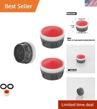 Faucet Aerator 3-Pack, 2.2 GPM Flow Restrictor for Kitchen Bathroom Use