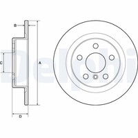 2X Bremsscheibe Delphi BG4812C FüR BMW F39 F45 X1 F48 F54 F46 Mini F60 F40 X2 I3