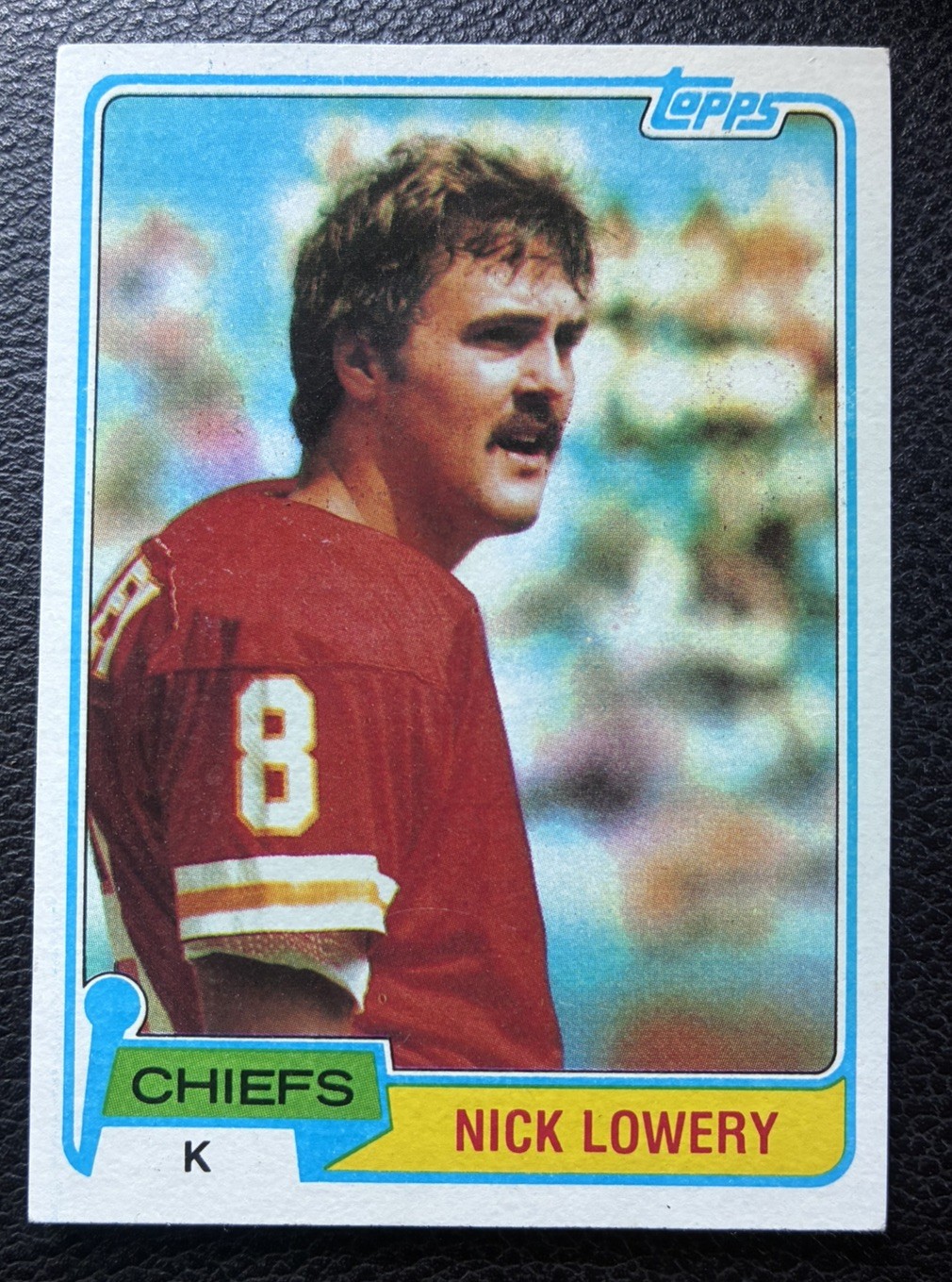 1981 Topps Football Nick Lowery #213 Kansas City Chiefs - HOF - BoGo!!!