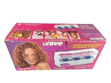 Vtg WAVE RAGE DC300 Natural Hair Curler Metal Clips Spirals Curls Waves 24 Pins