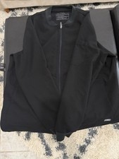 Figs Lab Coat Size Medium Scrubs Hospital Nurse Doctor Medical Uniform Black