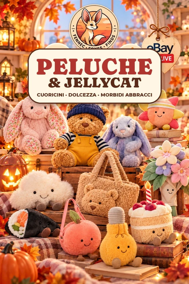Peluche e Jellycat Fennec and Foxes Finds live del 23/10
