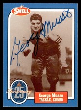 1988 Swell Greats Football #88 George Musso Signed Autograph (no COA) *d2