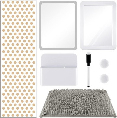 Locker Accessories Kit Magnetic Organizer Gold Back to School Set Chunful