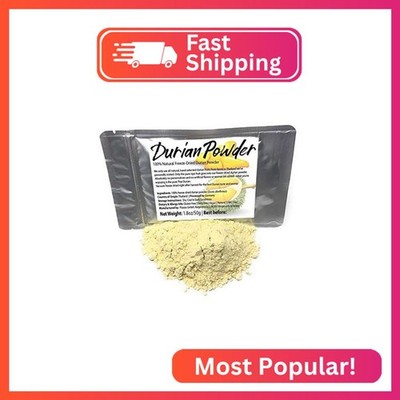 Durian Powder made from real, 100% pure Durian Fruit Pulp - Natural Freeze-Dried