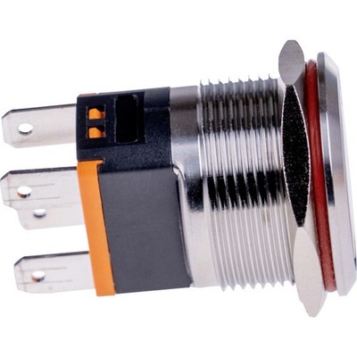 Joy-it BUTTON22C-M-GR BUTTON22C-M-GR Tastschalter 250 V/AC 15 A 1 x Ein/Aus t...
