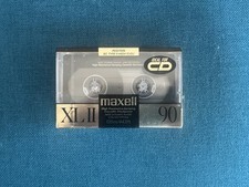Maxell XL-II 90-minute Blank RecordableAudio Cassette Factory Sealed NEW