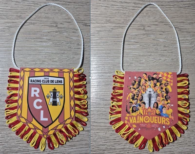 Fanion RCL LENS VAINQUEUR Coupe de France 2026 au verso et LOGO au recto - Photo 1/3