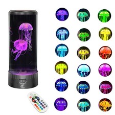 Large 14Inch LED Jellyfish Lamp 18 Color Changing Fake Fish Aquarium Decor
