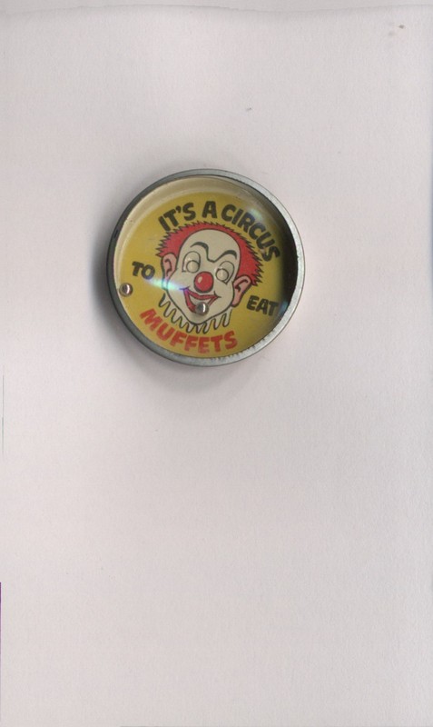 1960's Muffets Cereal Premium Happy Face Clown It's A Circus Dexterity Game
