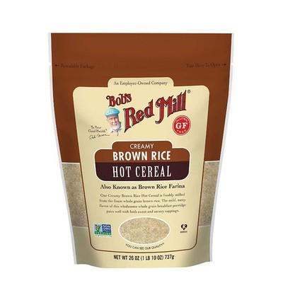 1x Bob's Red Mill Gluten Free Creamy Brown Rice Hot Cereal Healthy Pantry 26oz