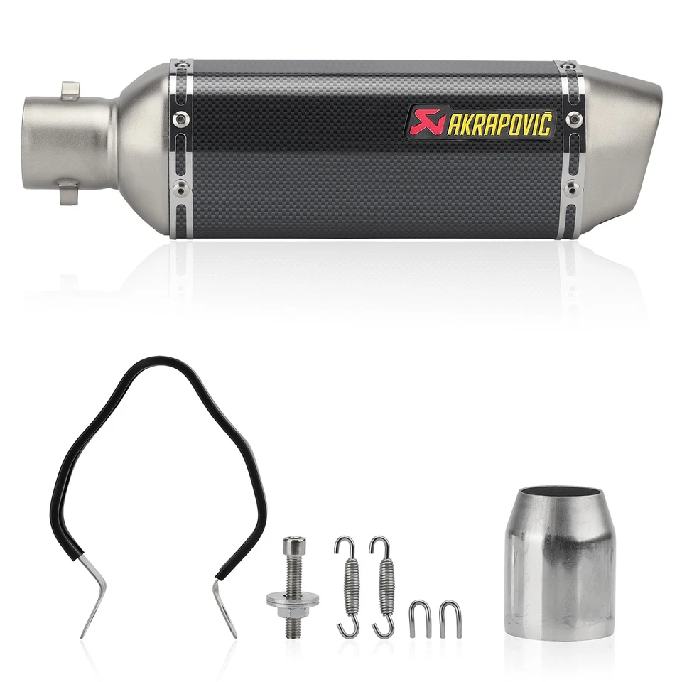 Exhaust Muffler Tail Pipe DB Killer Slip On For 38-51mm Universal Motorcycle ATV - Imagem 2 de 4