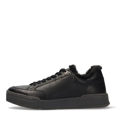 Salamander Women's Black Leather Fashion Sneakers Casual F31AUR0110001000