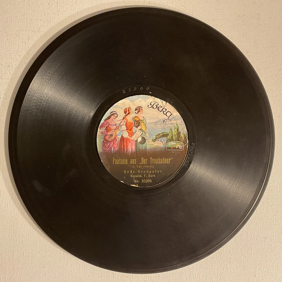 BEKA ORCHESTER Fantasie Aus Der Troubadour Germany BEKA Vintage 10" 78 RPM - Image 3 of 4