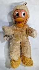 VTG DISNEY DONALD DUCK PLUSH TOY BY FUND RUBBER FACE STUFFED ANIMAL 9.5" O