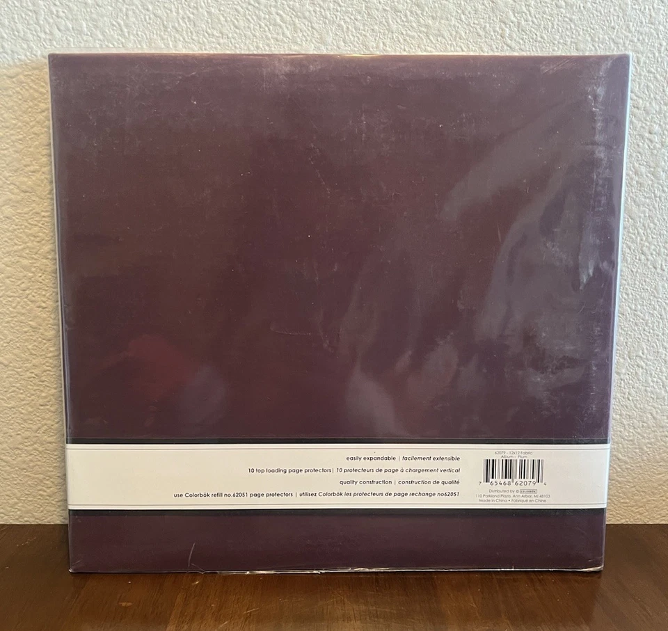 Álbum de recortes de tela Colorbok 12 X 12 con 10 protectores de hojas color Foto 2 de 4