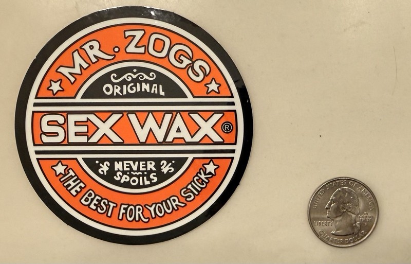 Vintage Sex Wax Mr Zog's Sticker Surfing! NOS!