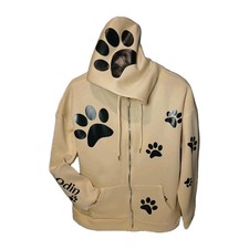 Customizable Cotton/Polyester Pet's Name/Paw Hoodies and Sweatshirts