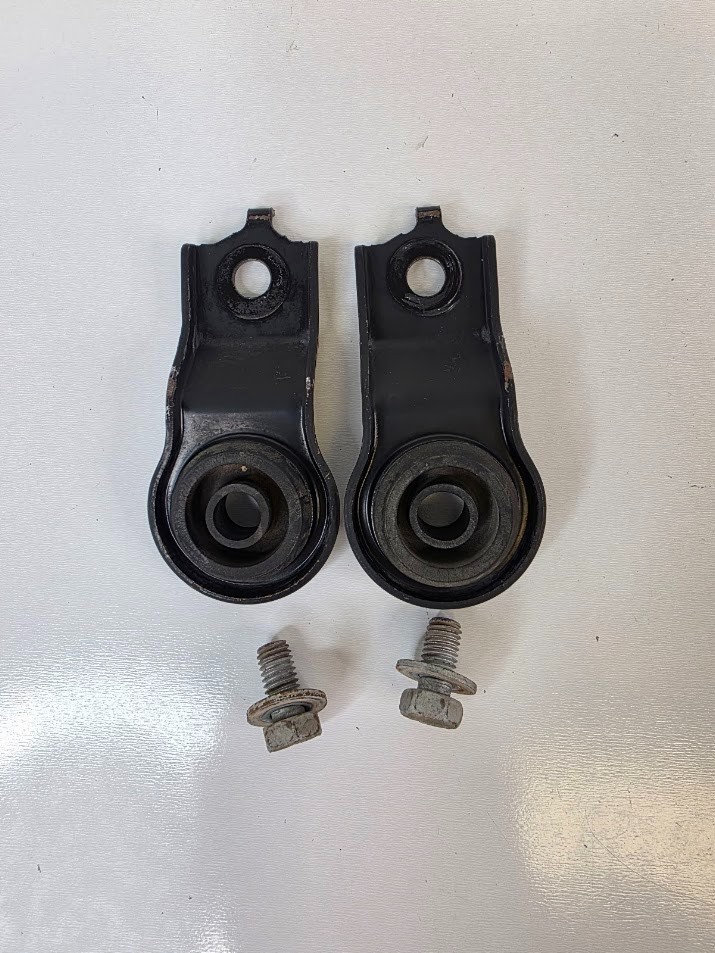 1997-2001 Toyota Camry Top Radiator Mount Brackets w/ Bolts Black Set of 2 OEM