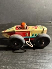 Marx Tin Litho Wind Up #4 Race Car 1940s Still Winds. Not the original Driver