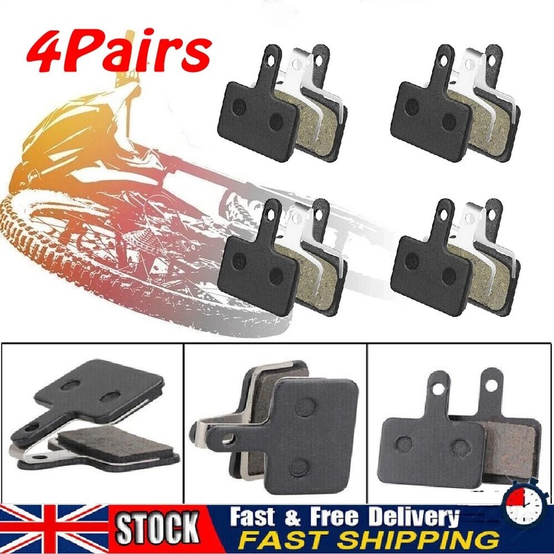 4Pairs Mountain Bike Bicycle Disc Brake Pads For Shimano Mechanical/Hydraulic 8x