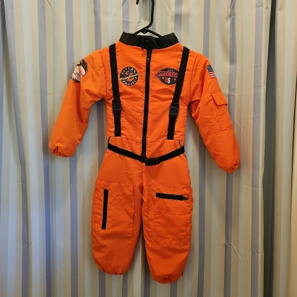 Traje Espacial Astronauta Naranja NASA Juvenil Halloween Disfraz Talla S Foto 2 de 3